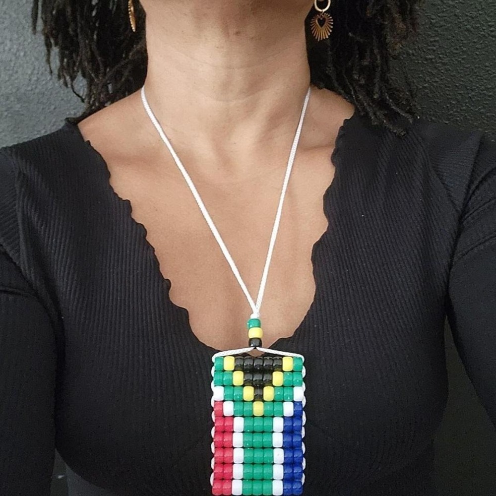 South Africa‎ Flag Car  Mirror Danglers/Necklace